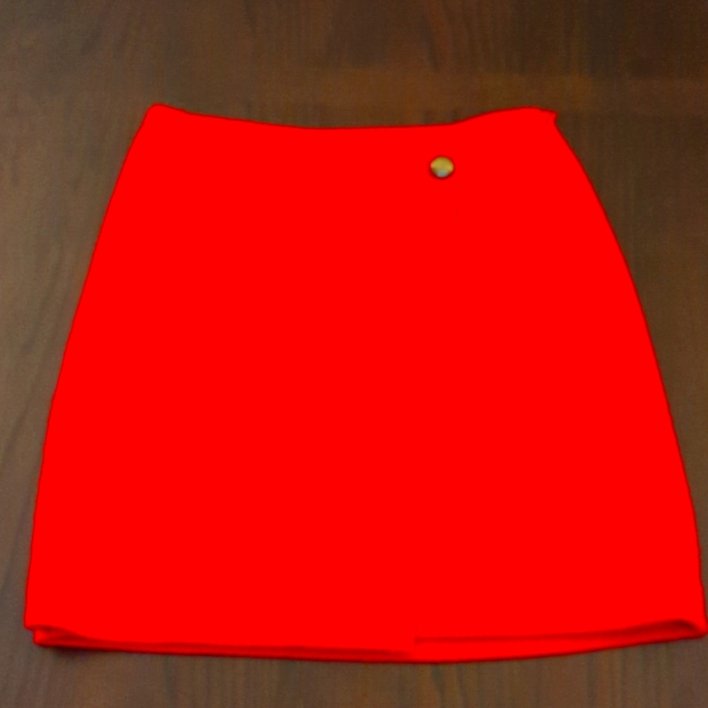 Talbot's Red Wool Bend Skirt. Size 4P